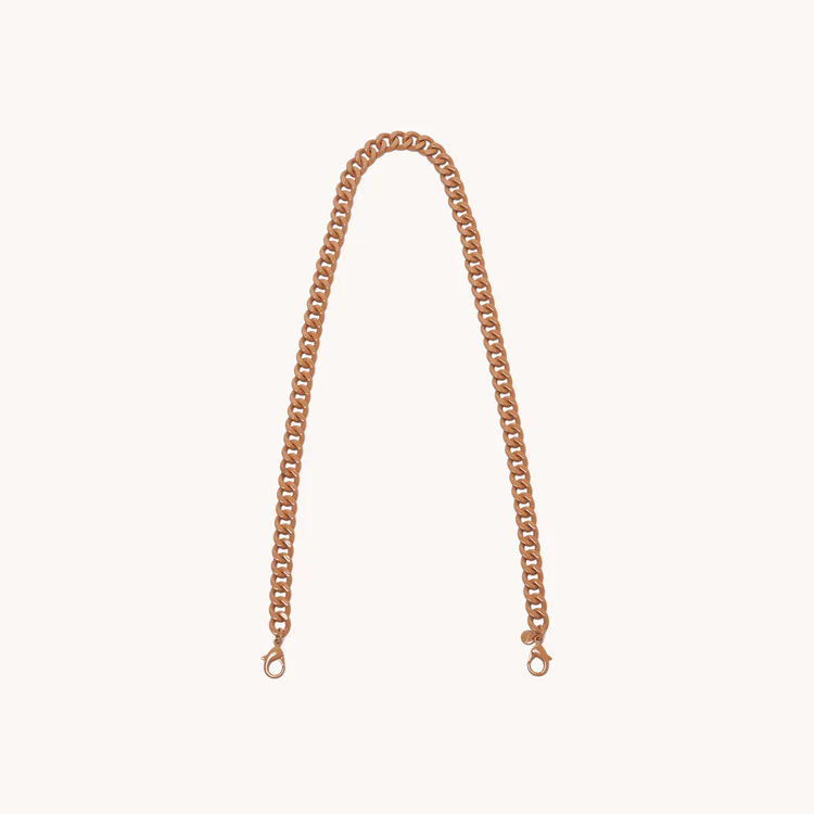 Bold Link Shoulder Chain, Enamel Coated Aluminum