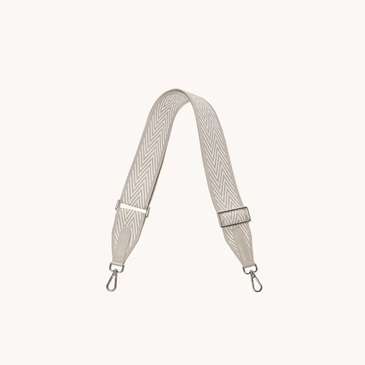 Adjustable Statement Shoulder Strap, Cotton Jacquard