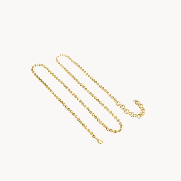 Classic Long Convertible Chain, Plated Brass